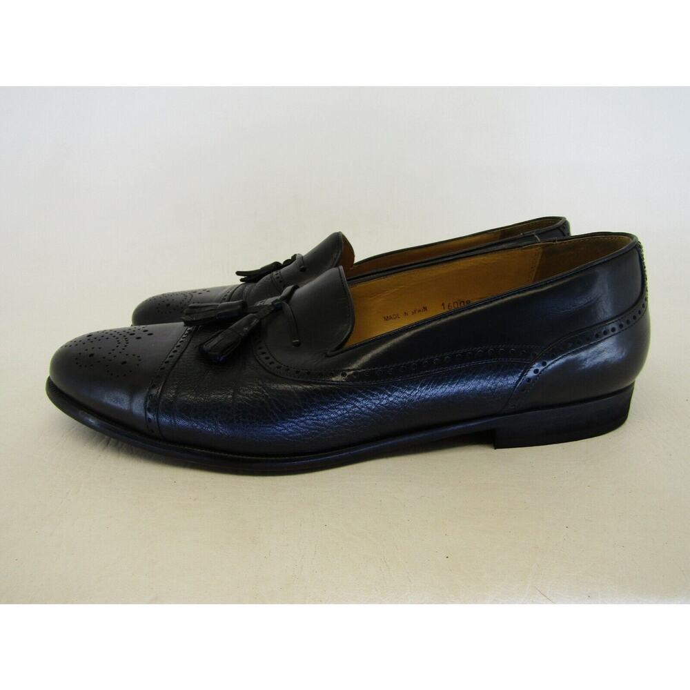 Mezlan Mens Size 9 D Black Leather Tassels Dress Shoes